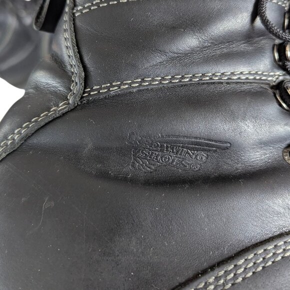 Red Wing Black Leather Steel Toe Lace Up Work Boots - Men\'s Size 12 main image 12